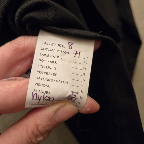 Minimalist Black Top | Structured Knit Pullover | French Label - Picture 8 of 8